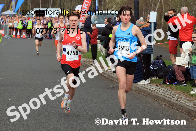 Senior Mens relay, 2026 Elswick Harriers Good Friday Road Relays and Young Athletes, Newburn,  Newcastle upon Tyne. Photo: David T. Hewitson/Sports for All Pics